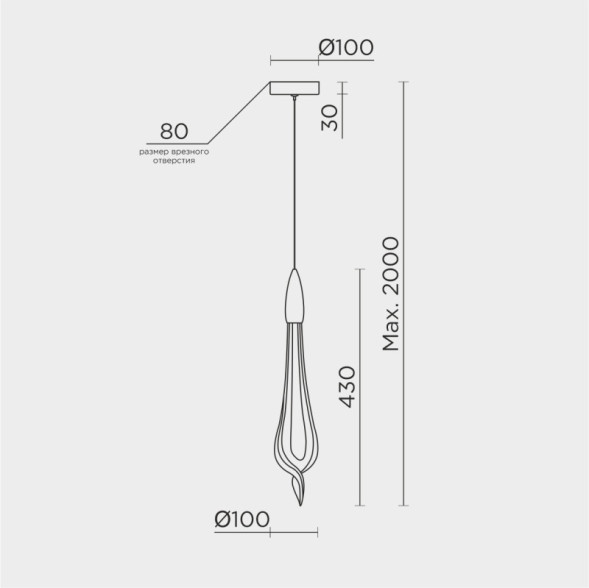 Подвесной светильник MODELUX ML.89181 ML.89181.1 BS