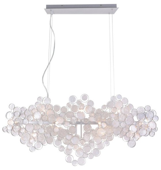Подвесная люстра Crystal Lux DESEO DESEO SP15 L1400 SILVER