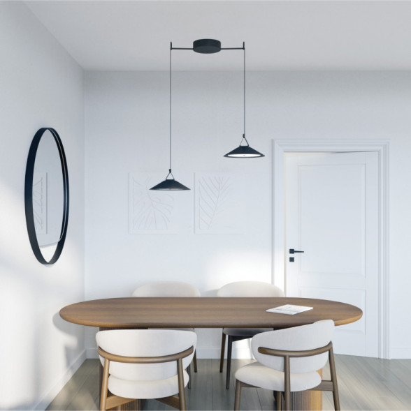 Светодиодный трековый светильник Denkirs BELTY FLOW DK5565-BK