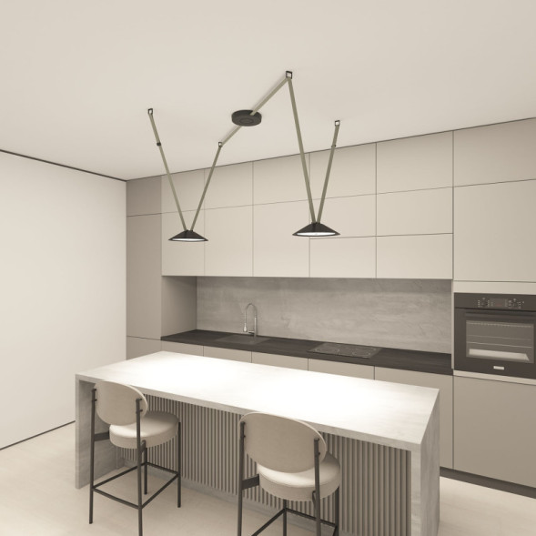 Светодиодный трековый светильник Denkirs BELTY FLOW DK5565-BK