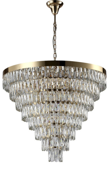 Каскадная люстра Crystal Lux Abigail ABIGAIL SP22 D820 GOLD/TRANSPARENT