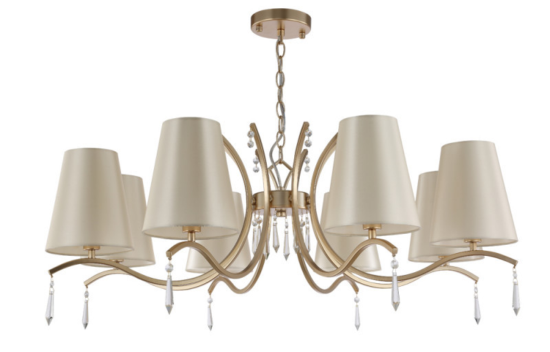 Подвесная люстра Crystal Lux Renata RENATA SP8 GOLD