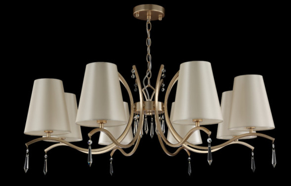 Подвесная люстра Crystal Lux Renata RENATA SP8 GOLD