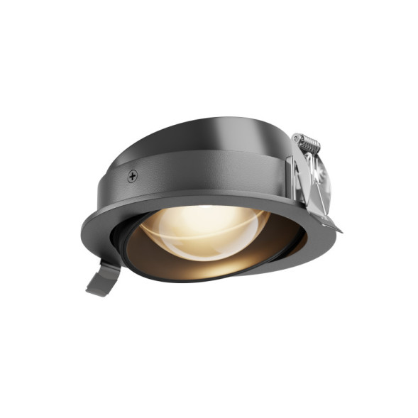 Встраиваемый точечный светильник Maytoni Technical DL105-12W3K-B Lens