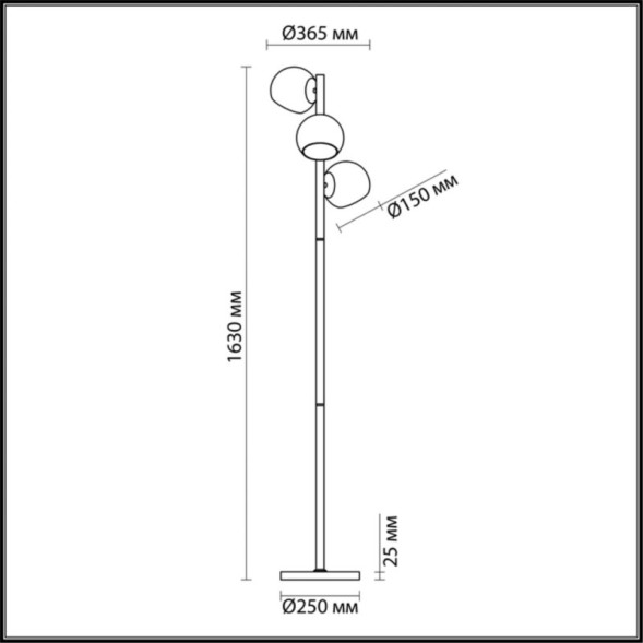 Торшер LUMION BLAIR 3769/3F