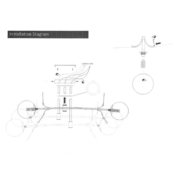 Люстра на штанге ImperiumLoft Matisse 194948-23