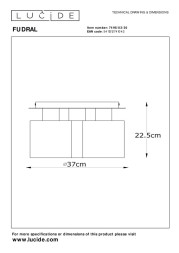 Потолочный светильник LUCIDE FUDRAL 74115/03/30