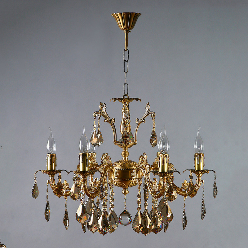 Подвесная люстра AMBIENTE by BRIZZI GRANADA 2118/6 AB Honey Leaf