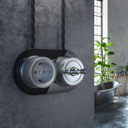 Розетка Werkel WL19-10-01 (Матовый хром)