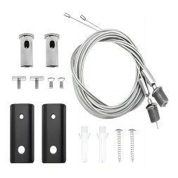 Подвесной комплект для трековых светильников ST-Luce Track magnet SKYFLAT подвесной/накладной черный ST068.409.12