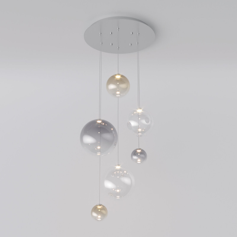 Подвесная люстра Eurosvet Wonder 50230 LED хром