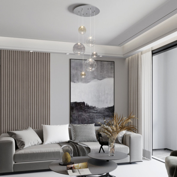 Подвесная люстра Eurosvet Wonder 50230 LED хром