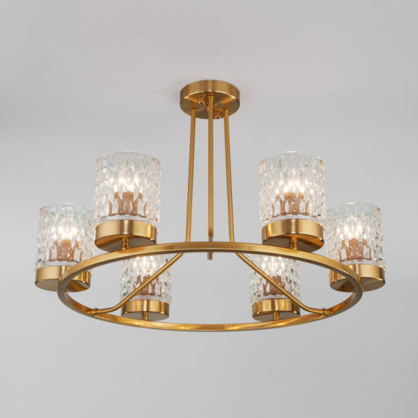 Люстра на штанге Eurosvet Calle 60127/6 латунь