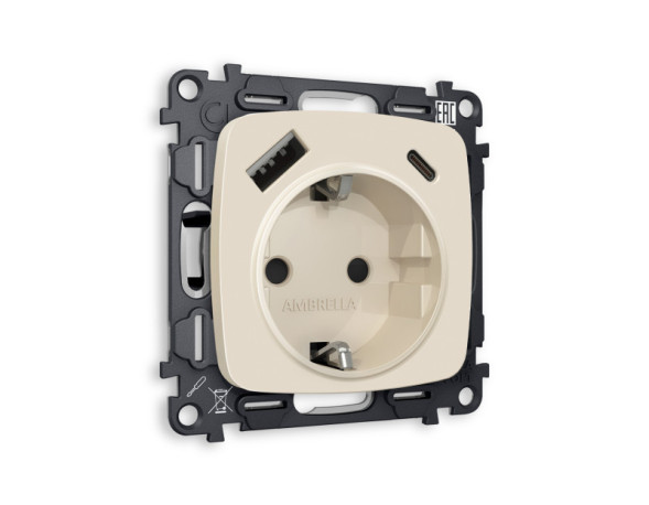 Розетка Ambrella Volt MO330010 OMEGA QUANT