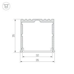Профиль для светодиодной ленты Arlight 016138