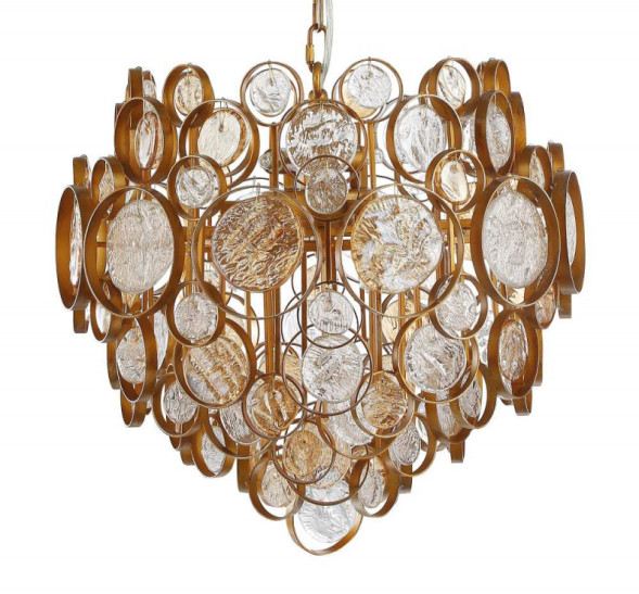 Подвесная люстра Crystal Lux DESEO DESEO SP6 D460 GOLD