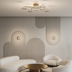 Бра Eurosvet 50389/1 LED латунь Ripple