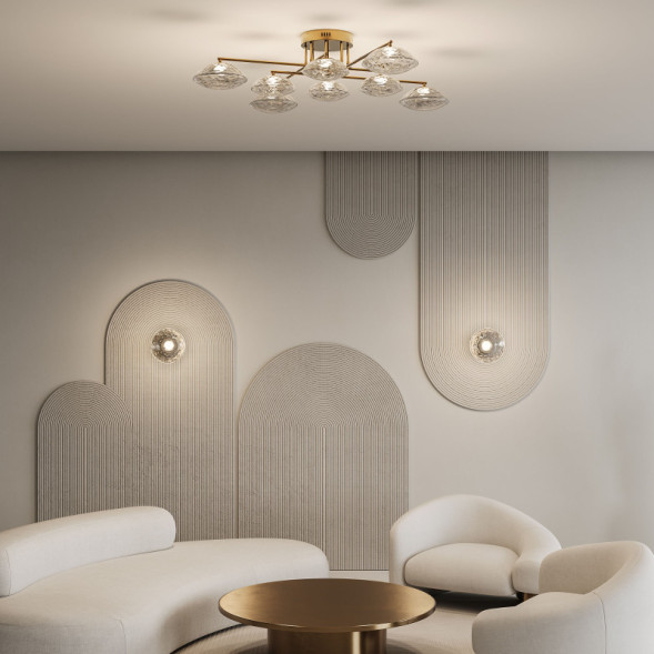 Бра Eurosvet 50389/1 LED латунь Ripple