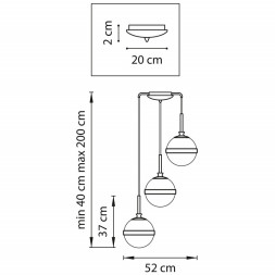Каскадная люстра Lightstar GLOBO 813131