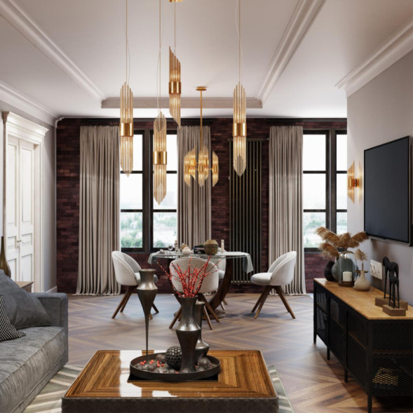 Подвесной светильник Odeon Light FLAMBI 4847/2