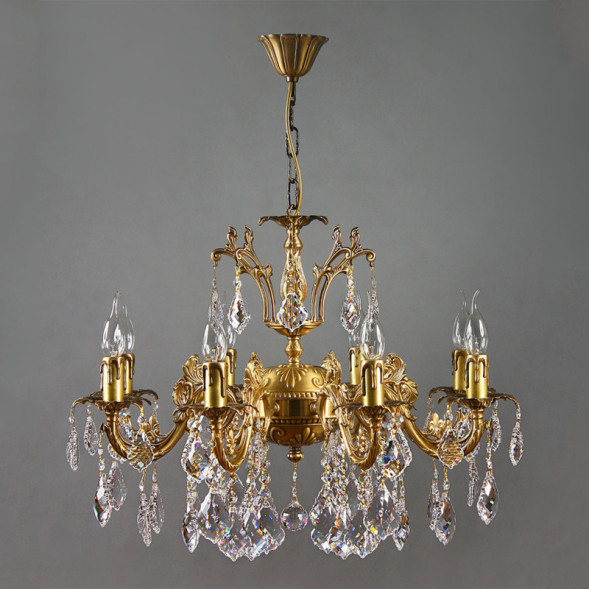 Подвесная люстра AMBIENTE by BRIZZI GRANADA 2118/8 AB New Leaf