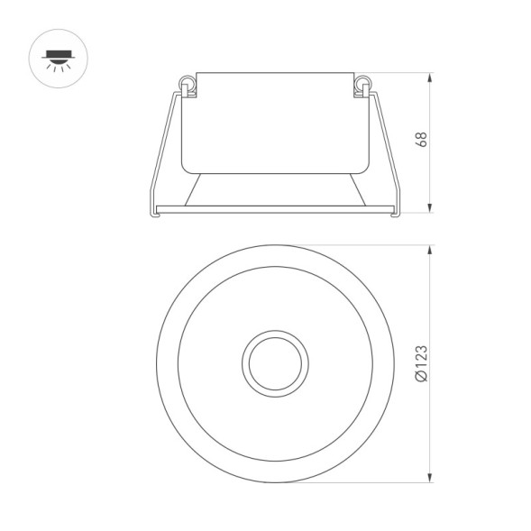 Светильник Downlight Arlight HARBOR 048272