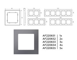 Рамка Ambrella Volt AF220651 ALFA Techno