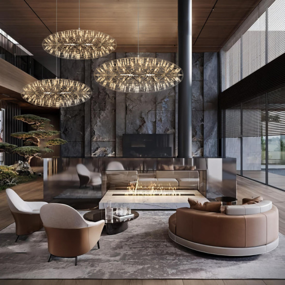 Подвесная люстра LOFT IT Raimond 9027-75 Chrome