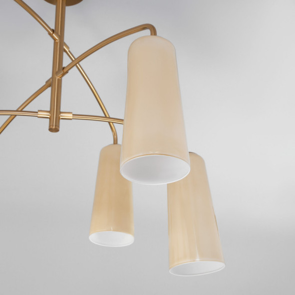 Люстра на штанге Eurosvet Omber 70137/6 латунь