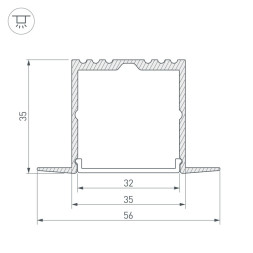 Профиль для светодиодной ленты Arlight 016139