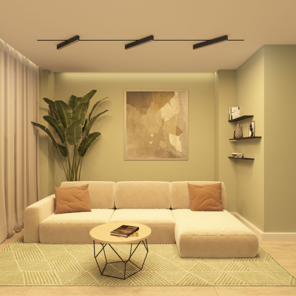 Светодиодный трековый светильник Denkirs Edder DK6634-BK