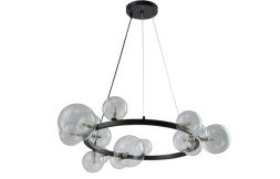 Подвесной светильник Crystal Lux Agata AGATA SP15 BLACK/TRANSPARENTE