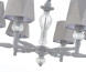 Подвесная люстра Escada Arcadia 672/6S Grey