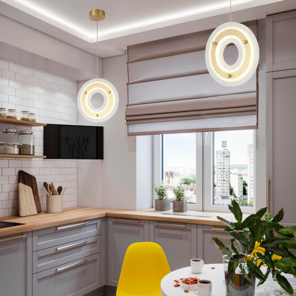 Подвесной светильник Crystal Lux DIEGO DIEGO SP25W LED BRASS