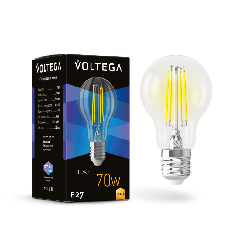 Светодиодная лампа Voltega 7225 General purpose bulb E27 7W