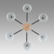 Люстра на штанге LUMION COLANGE 8096/6C