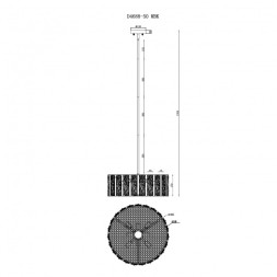 Люстра на штанге iLamp Panorama D4688-50 MBK