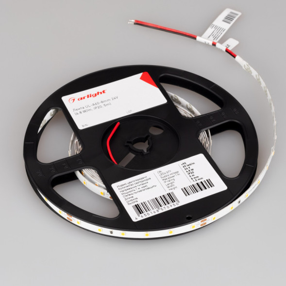 Лента Arlight UL-A60-8mm 2835 044052 36W 24V белый (холодный) IP20