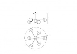 Люстра на штанге Freya Sonder FR5204PL-06BS