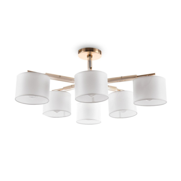 Люстра на штанге Freya Pipe FR5386CL-06G