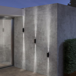 Уличный настенный светильник Elektrostandard Blaze LED черный (35136/W)