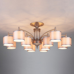 Люстра на штанге Eurosvet ADAGIO 60080/12 сатин-никель