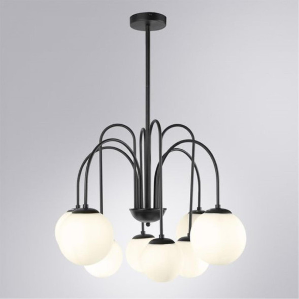 Люстра на штанге ARTE Lamp mebsuta A1675LM-8BK