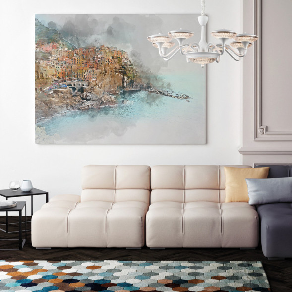 Подвесная люстра ARTE Lamp BERN A5168LM-8WH