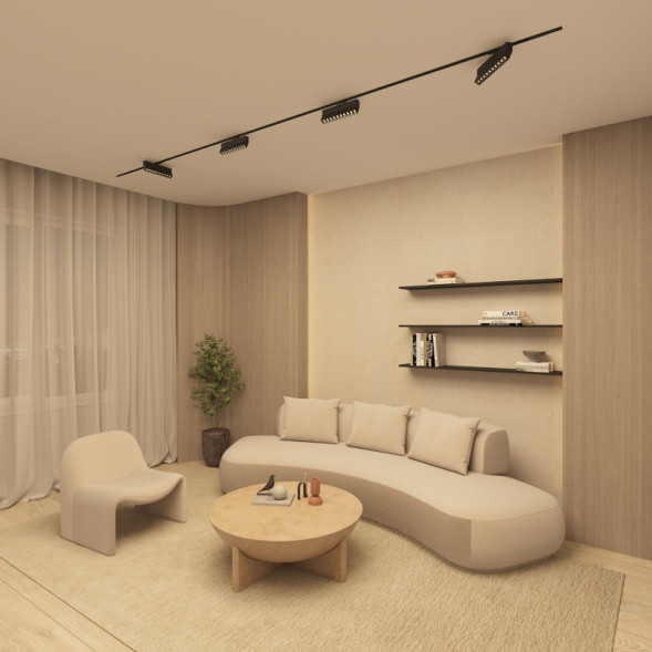 Светодиодный трековый светильник Denkirs Edder DK6636-BK