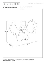 Детское бра LUCIDE EXTRAVAGANZA MOOSE 47209/01/31