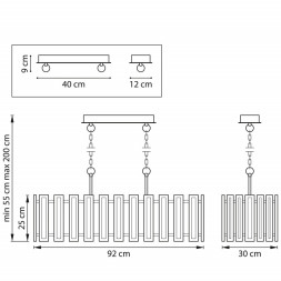 Подвесная люстра Lightstar Agave 712162