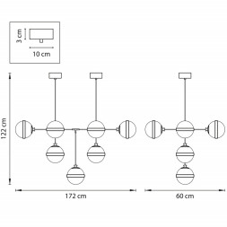 Люстра на штанге Lightstar GLOBO 813191