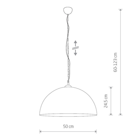 Подвесной светильник Nowodvorski HEMISPHERE RUST L 6368