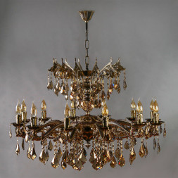 Подвесная люстра AMBIENTE by BRIZZI LEON 2128/12+12 PB Honey Leaf